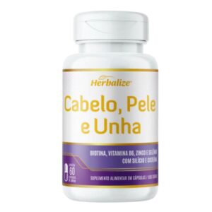 Cabelo Pele Unha 60 Cápsulas 500mg Herbalize