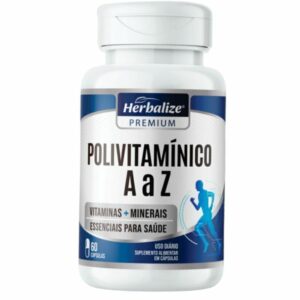 Polivitamínico De A-Z Premium 60 Cápsulas 500mg Herbalize