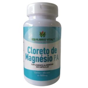 Cloreto De Magnésio P.A. 60 Cápsulas 500mg Equilíbrio