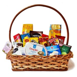 Cesta Café da Manhã Apaixonado com Bombons